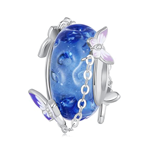 Bagues en argent sterling 925 soleil bleu clair, le style bohème pour votre été