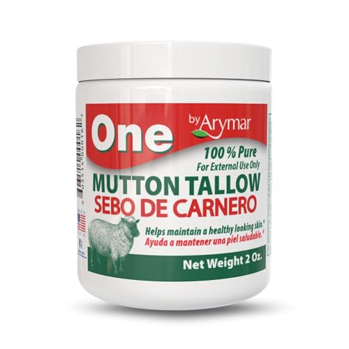 Arymar Mutton Tallow Moisturizing Balm - Hydrating Skin Care Salve for Dry Skin, 2oz