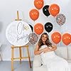 68Pcs Black and Orange Balloons, 12 inch Orange Black Latex Balloon Set with Confetti Ribbons Reusable, Fade-Resistant for Halloween, Graduation Spooky Party Decorations. #4
