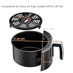 Air Fryer Basket and Crisper Plate for Ninja AF101,Accessories for Ninja AF100 Air Fryer,4QT Replacement Basket,Non-Stick Replacement Parts - Image 2