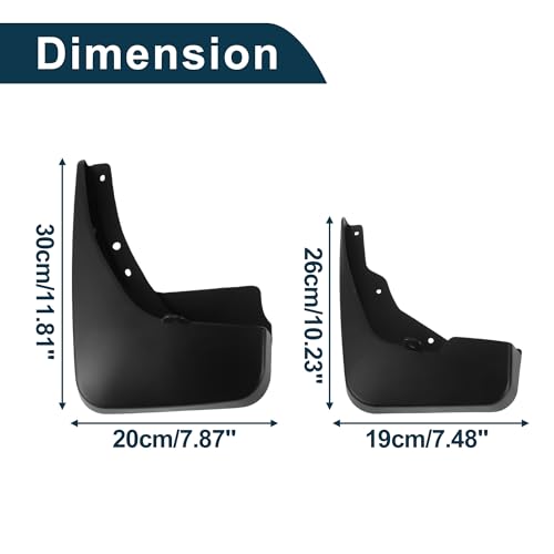 Image of Mud Flaps Splash Guards for FIAT Freemont 2012-2015 W /Mount Accessories Mud Guards Front and Rear 1 Set