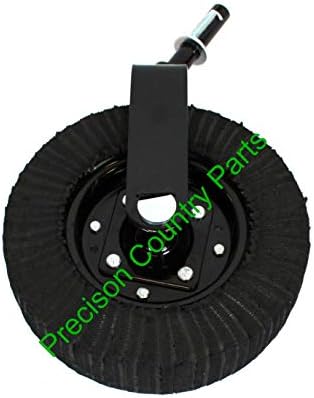 NEW With Grease 15" Laminated Tire Tail Wheel Assembly 1-1/4" Yoke Shaft Diameter