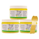 The Keys Salt Scrub Exfoliante prémium para el cuerpo de sal marina – Fabricado con aceite de sal de mar puro de Florida y aceite de coco orgánico + cuchara de madera (lima clave, a granel 3 paquetes