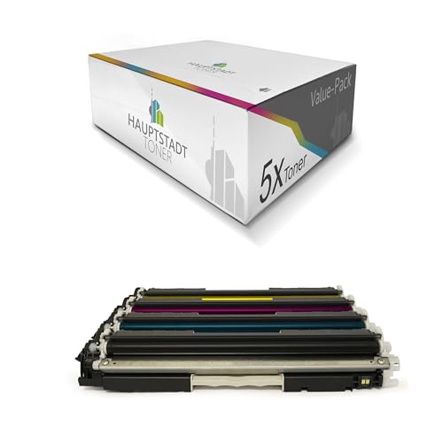 HAUPTSTADT TONER Tóner 5X compatible para HP Laserjet CP1021 CP1022 CP1023 CP1025 CP1026 CP1027 CP1028 sustituye a CE310A 13A 126A