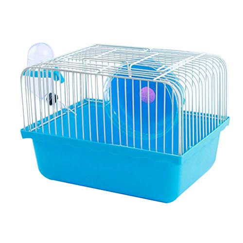 Zhang Ku Simple Cavie Guinea Pig Cage & Rabbit Cage | Pet Cage Includes Free Water Bottle & Food Bowl&Hamster Running Wheel (Blue) #TOP9