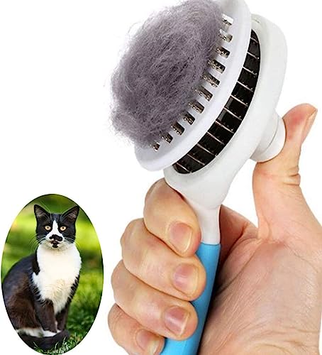 Escova Pente, Removedor de Pelos, Pet, Tira Pelos, Pet Shop, Plastico, Com botão, Higiene de Gato e