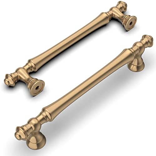 Amerdeco 10 Pack Champagne Bronze Cabinet Pulls 5 Inch(128mm) Hol...