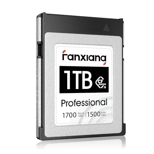 fanxiang CFexpress TypeB 1TB �J�[�h PCle Gen3x2 NVMe1.4 �ő�Ǎ����x1700MB/s typeb �������[�J�[�h 8K �v���O���[�h TLC 3D NAND�t���b�V���Z�p ������/�G���[����/�f�[�^�ی�@�\