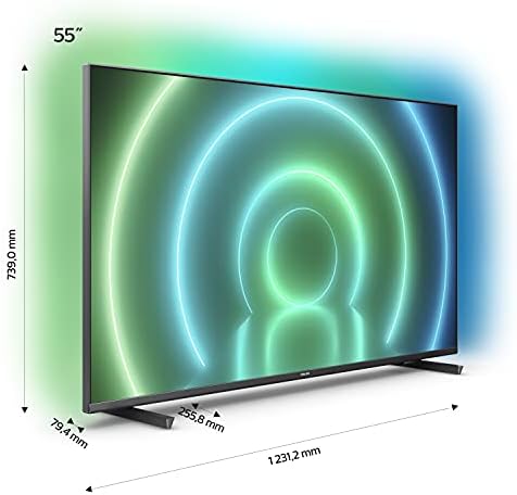 Philips 43PUS7906/12 43-Inch 4K LED TV | Ambilight, UHD & HDR10+ | Dolby Vision & Dolby Atmos | Google Assistant Compatible