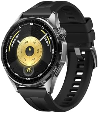 HUAWEI WATCH GT 6 Akıllı Saat, 1.47'' Ekran, 21 güne varan pil ömrü, 100+ Spor Modu, GPS’li Akıllı Saat, Bisiklet Özelliği, iOS & Android Uyumlu, Sağlık Takibi, 46 mm, Siyah - Görsel 1