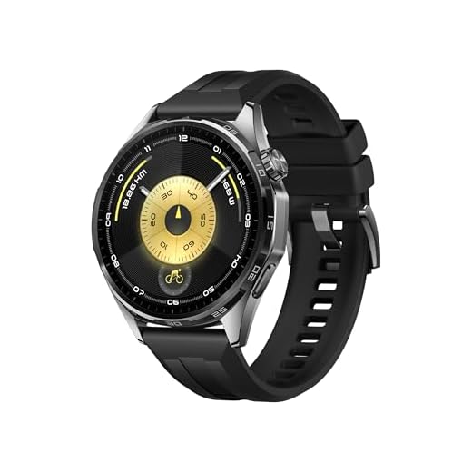 HUAWEI WATCH GT 6 GPS 46mm Smart Watch, 1.47''AMOLED Touchscreen, up to 21 days battery life, Cycling,100+ Sports Mode, iOS & Android, All-day Health Monitoring, Emotional Wellbeing, Black