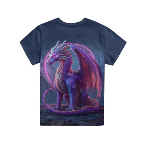Image of Kids Graphic T-Shirt Boys Girls Novelty Tees Top Short Sleeve Shirts Summer Blouses 3-16