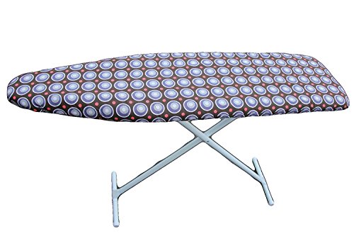 J&J Home fashion Classic Heavy Use Ironing Board Cover with 2-Layer Pad-Brown Circle 1/2inch Thickness