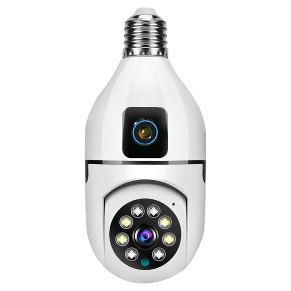 Maizic Smarthome Supercams 4MP WiFi Wireless Bulb Cam 2-in-1 Dual Lens Bulb Camera Live View, Bullet+PTZ Control, Two Way Audio,Color Night Vision, AI Human Detection for Indoor Camera (Dual Camera) (B0CQ2SKJ8N) Amazon Price History, Amazon Price Tracker