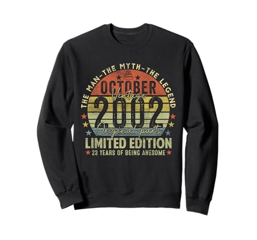 23rd Birthday Gifts Vintage October 2002 23 Years Old Men �g���[�i�[