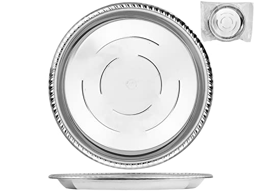 H&H - Set 2 Sottobottiglie Tondi in Acciaio Inox | Diametro 14 cm | Eleganti, Resistenti e Antigraffio | Ideali per Casa e Ho.Re.Ca.