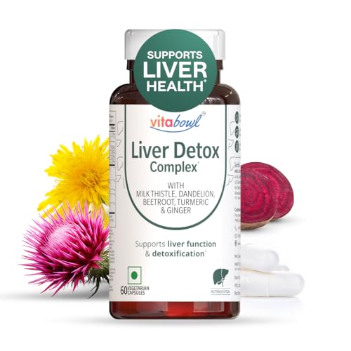 Image of Milk Thistle 15000mg Liver Detox Complex | 80% Silymarin | Liver Support Supplement with Dandelion Root, Beetroot, Turmeric & Ginger | Liver Cleanse | 120 Veg Capsules