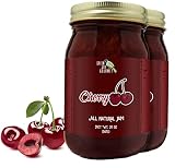 Green Jay Gourmet Cherry Jam - All-Natural Fruit Jam with Cherries & Lemon Juice - Vegan, Gluten-fre