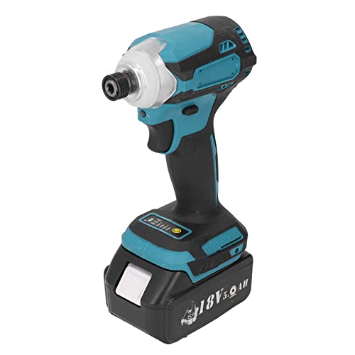 TANGLI Electric Screwdriver Cordless, 18V Adjustable Brushless Power Screwdriver Impact Screwdriver with 3 Modes, High Speed Power Drill Tool Set with LED Light for 4-14mm, 0-3600r/min