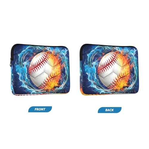 Funda para portátil Baseball on Fire 13-14 pulgadas impermeable miniatura 2