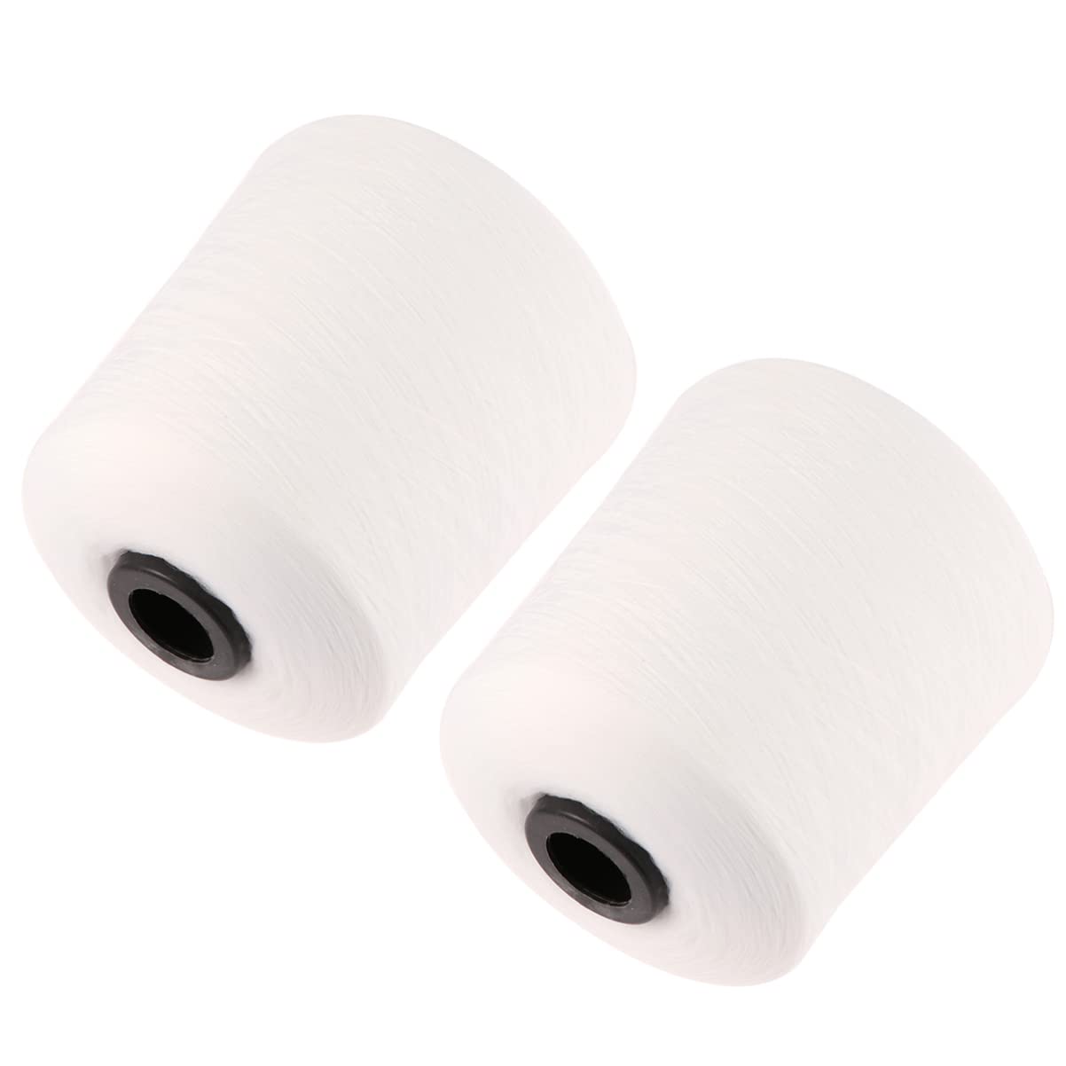 PRETYZOOM Hilo de Coser Blanco 150d Máquina, 2 Rollos Resistentes y Flexibles para Uso en Hogar y Confección de Ropa