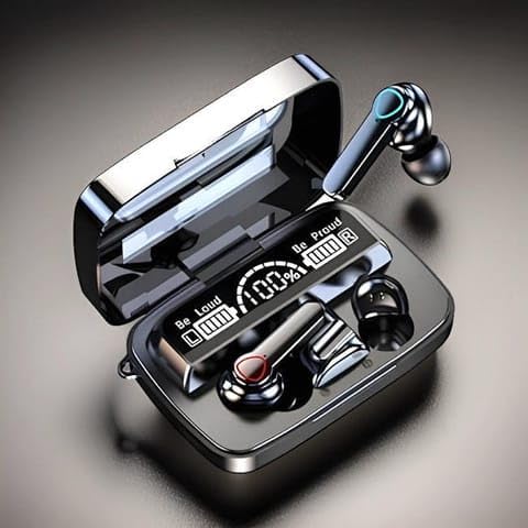 M19 Wireless Earbuds with 9D HiFi Sound, Bluetooth 5.1, Intelligent Noise Reduction, IPX7 Waterproof, LED Power Display, Touch Control, Wireless Charging Case-picture-13