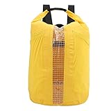 ANKROYU Bolsa Seca Mochila Flotante Portable Sack Dry 25L Roll Top Transparent PVC Diseño para navegación en Kayak Surfing de navegación Hecha de Tela de PVC 500D