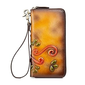 YYDMBH Portefeuilles Portemonnee Vrouw Klassieke Temperment Banket Hand Take Lange Fonds Sfeer Echt Lederen…