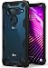 Produktbild Ringke Fusion-X Kompatibel mit LG V40 ThinQ Hülle, Ergonomische Anti Cling Dot Matrix Transparent Schutzhülle Hart PC Rückseite Case TPU Bumper Cover Kratzfest Handyhülle für LG V 40 - Black Schwarz