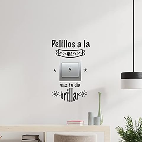Vinilo decorativo pelillos a la mar y haz tu día brillar Cover