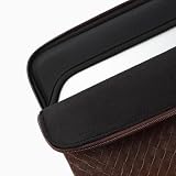 Comfyable Tkany pokrowiec na laptopa, kompatybilny z 38.1 cm MacBook Air (Snug Fit) M5 i 35.6 cm MacBook Pro M5 Pro/Max 2026 (luźny krój), etui podróżne Mac ze sztucznej skóry, dla mężczyzn i kobiet