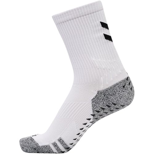 hummel Unisex Hmlpro Grip Training Sock, WHITE/BLACK, 43-46 EU