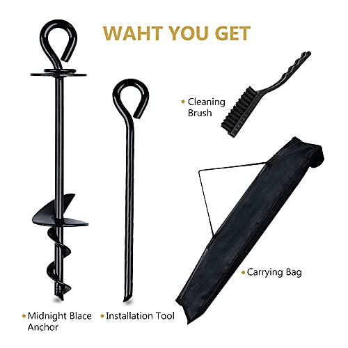 Heavy Duty Dog Tie Out Stake For Outdoor Use, Strong Ground Anchor For Large Dogs Up To 150 Lbs, Perfect For Outdoor Dog Run, Yard, Camping Gear, Beach Accessories #TOP5