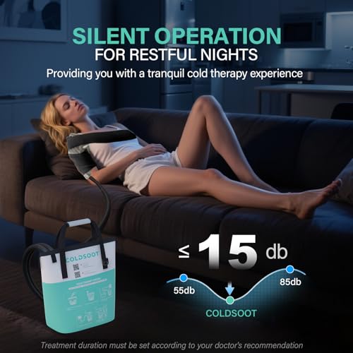 Image of Cold Therapy Machine for Shoulder with Programmable Timer, Portable Ice Machine for Shoulder After Surgery, Lightweight Replacement Recovery System, Cryotherapy Pain Relief