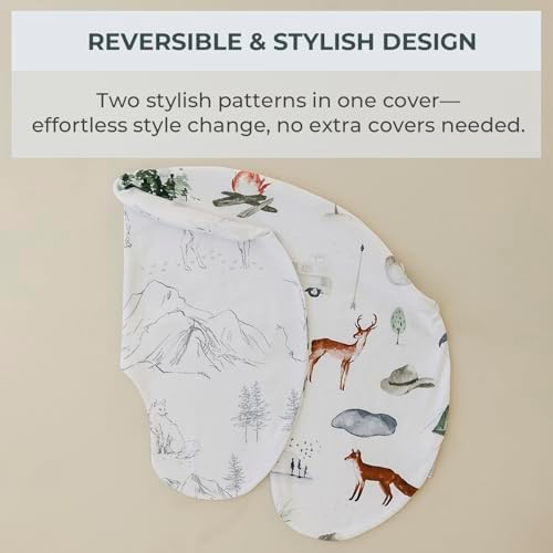 Pobibaby - 1 Pack Nursing Pillow Cover, Fits Boppy, Cotton (Explore) — 사진 6