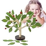 Carykon Early Childhood Building Blocks Wooden Assembling Tree Combination Boys and Girls DIY Disassembly Puzzles Educational Toys Home Office Decoration (Green)-3 Yrs+