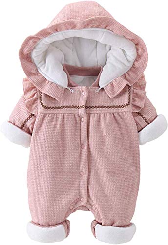 Combinaison bébé en coton épais bleu 66cm pour hiver chaud