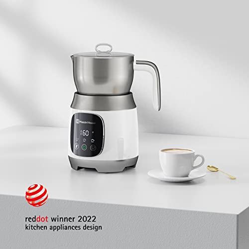 Maestri House Milk Frother, Variable Temp And Froth Thickness Milk Frother And Steamer, 21Oz/600Ml Smart Touch Control Milk Warmer, Dishwasher Safe, Memory Function For Latte Cappuccino, Hot Chocolate #TOP3