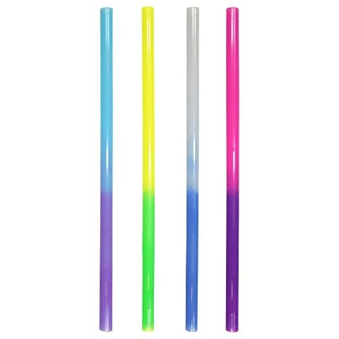 Color Changing Reusable Plastic Straw, Set of 24, Multicolor, Eco-Friendly and BPA Free - Made in USA Cover