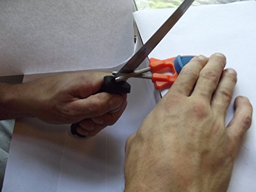 Kitchen Knife Sharpener, Made To Sharpen Blade Back To Original Edges. (White With Blue Anti-Slip Grip) #TOP4