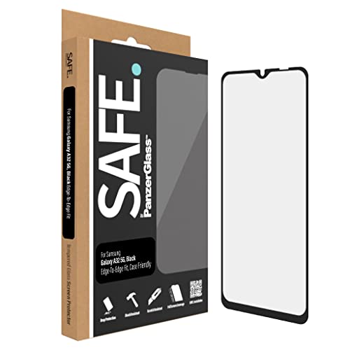 SAFE Screen Protector für Samsung Galaxy A32 5G - Fingerabdruckresistenter Displayschutz aus gehärtetem Glas mit vollständiger Bildschirmabdeckung - Schutzhüllenfreundlich und kratzfest