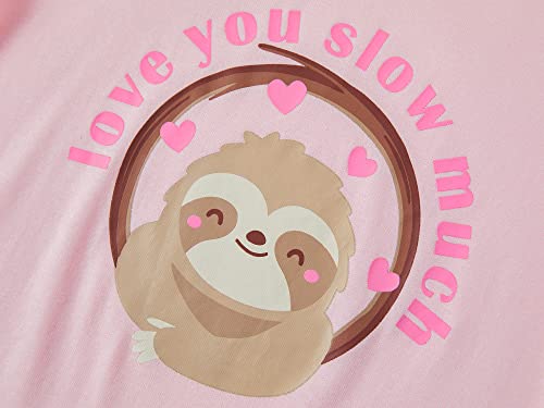 Girls Pajamas 100% Cotton Snug-fit PJS Stripe Summer Short Jammies Size 4T-142