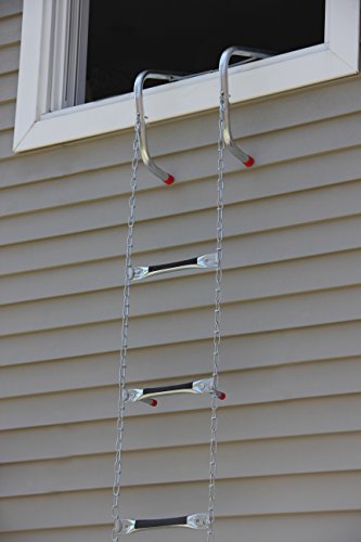 Saf-Escape 2 Story 15' Portable Escape Ladder - Fits Up To 14" Thick Walls! #TOP1
