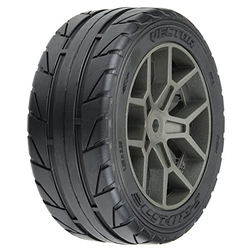 Pro-Line Racing 1/8 Vector S3 F/R 35/85 2.4 BELTED MTD 14mm Gray PRO1020410 RC Tire