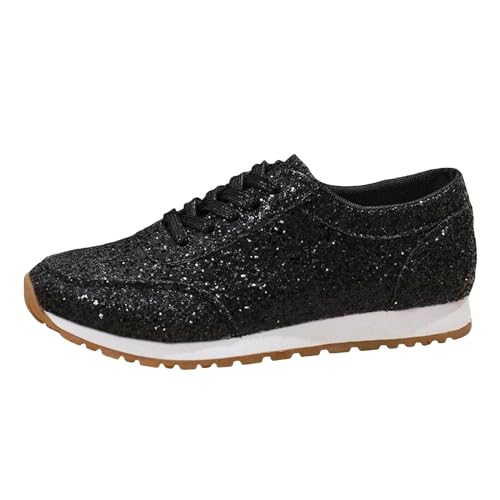 Chaussures femme décontractées paillettes et cristal pour un look mode étincelant