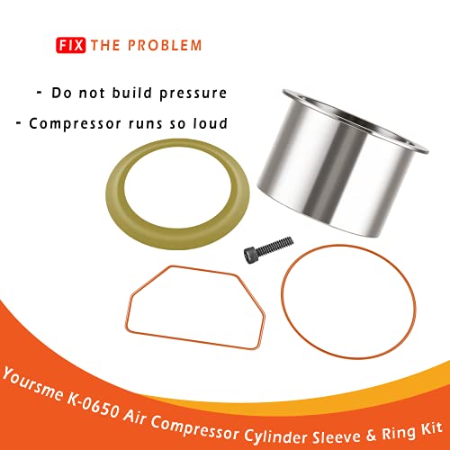 Yoursme Air Compressor Cylinder Sleeve and Ring Kit #TOP10