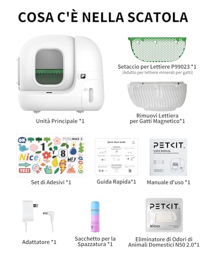 PETKIT Pura Max 2 - Lettiera Autopulente per Gatti con Controllo APP, Antiodore e Sicurezza XSecure - immagine 11