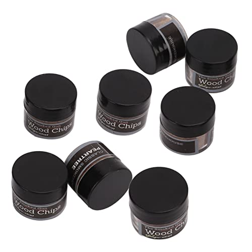 VBESTLIFE Räucherchips, 8 Box/Set Cocktail-Räucherchips, Whisky-Holz-Räucherchips, Räucherchips, Sägemehl-Räucherchips für Trinkbrennstoff und Anzünder