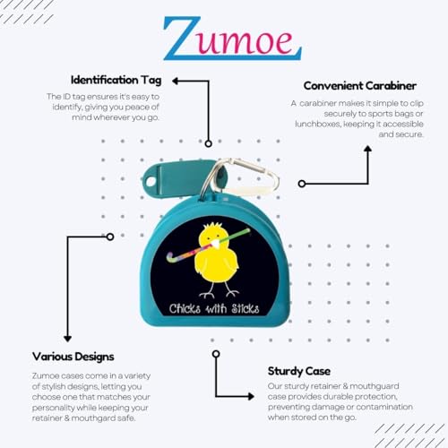 Zumoe Fieldhockey Mouthguard Case - Field Hockey Chick