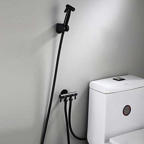 Robinet bidet fuite zéro avec flexible 1.5m et robinet d'angle double sortie WC